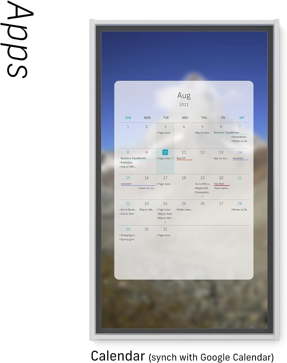 Atmoph Window 2 [Basic] (White) - Smart Display with 1,500+ 4K/6K Original Views