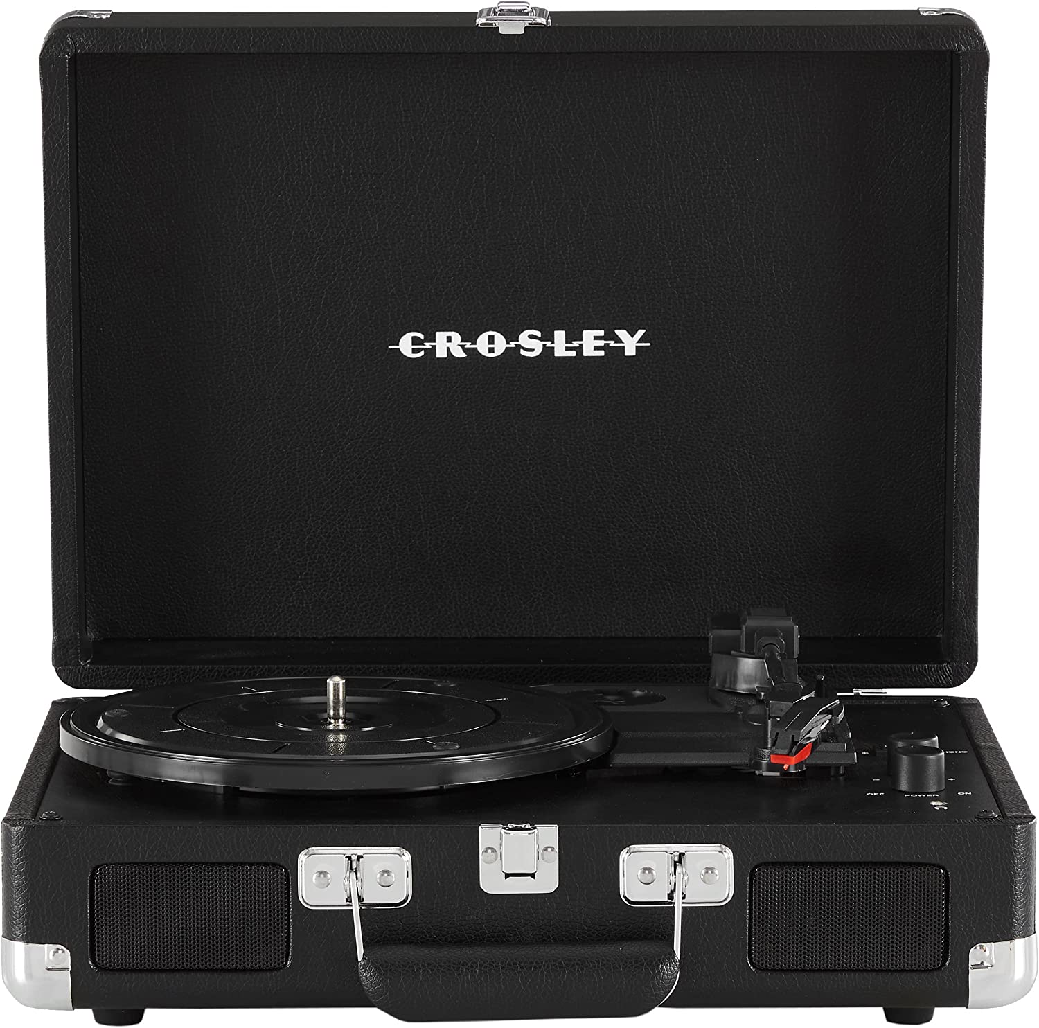 Crosley CR8005F-MT Cruiser Plus Vintage 3-Speed Bluetooth in/Out Suitcase Vinyl Record Player Turntable, Mint