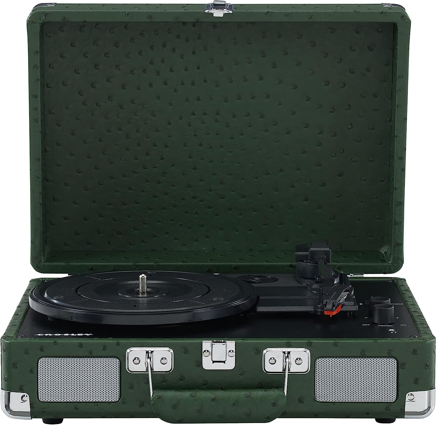 Crosley CR8005F-MT Cruiser Plus Vintage 3-Speed Bluetooth in/Out Suitcase Vinyl Account Player Turntable, Mint