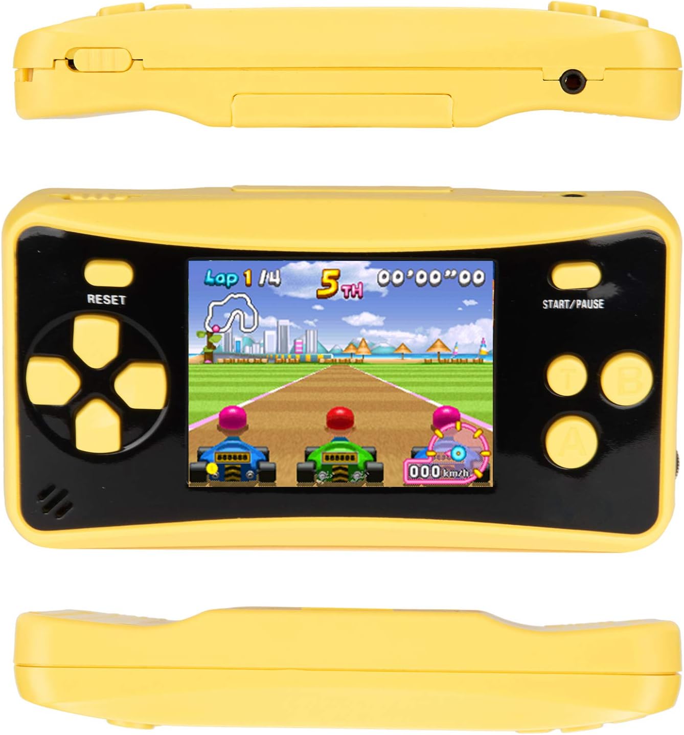 HigoKids Handheld Game for Kids Portable Retro Video Game Player Built-in 182 Classic Games 2.5 inches LCD Screen Family Recreation Arcade Gaming Structure Birthday Present for Children-Rose red