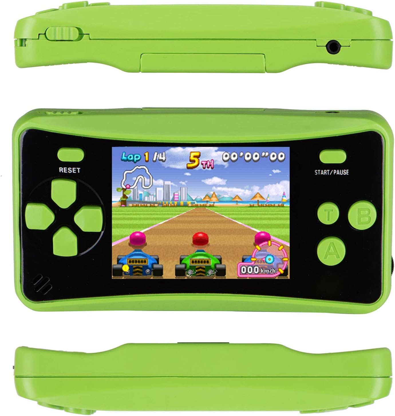 HigoKids Handheld Game for Kids Portable Retro Video Game Player Built-in 182 Classic Games 2.5 inches LCD Screen Family Recreation Arcade Gaming Mechanism Birthday Present for Children-Rose red