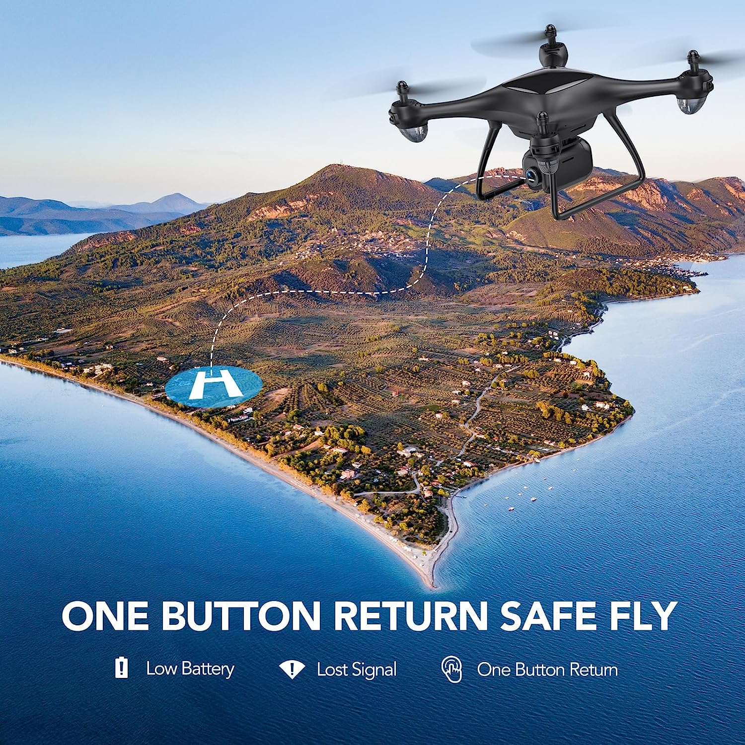 TOMZON P5G Drones with Camera for Adults 4K, FPV GPS Camera Drone 5G WiFi Transmission for Beginner, Auto Return Home, Follow Me, Custom Flight Route, Under 249g, 36 Mins Long Flight with Carrying Bag