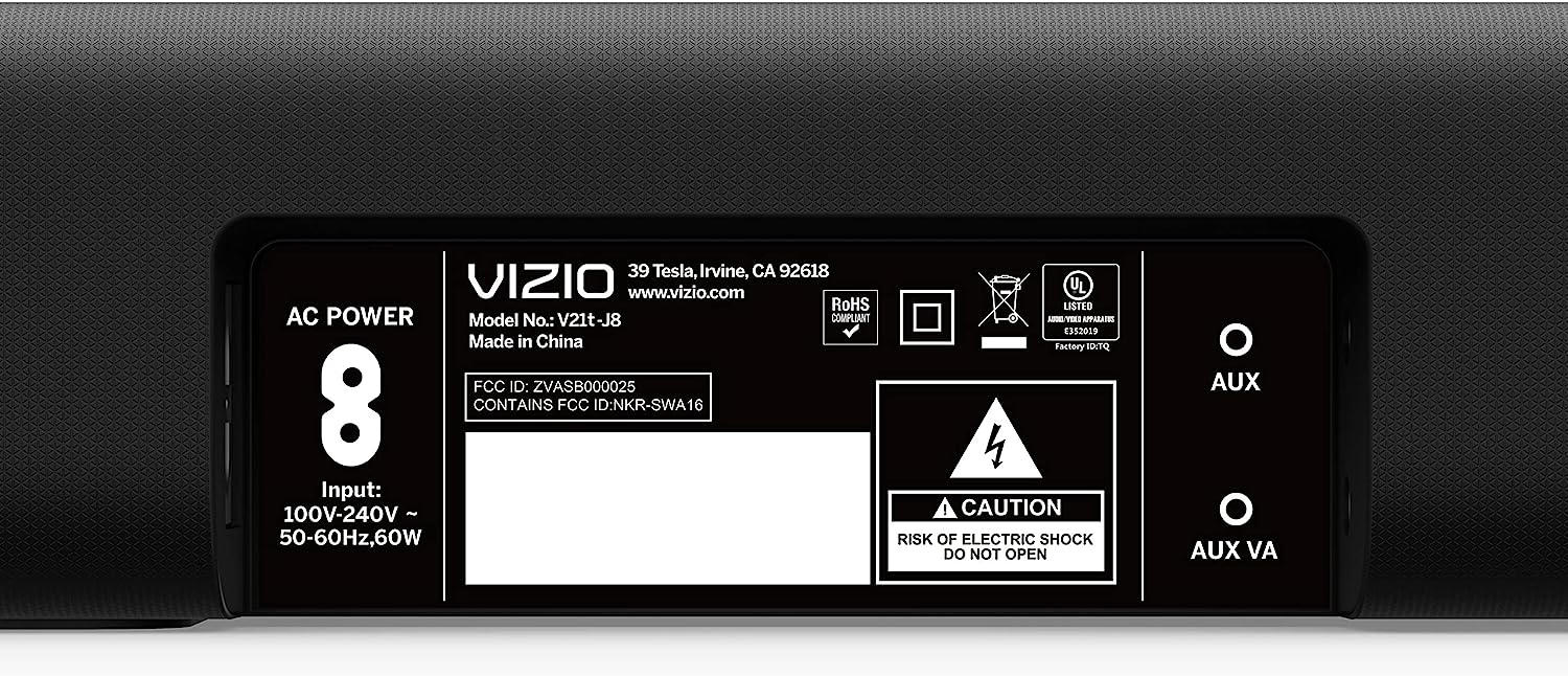 VIZIO V-Series 5.1 Home Theater Sound Bar with Dolby Audio, Bluetooth, Wireless Subwoofer, Voice Assistant Compatible, Includes Remote Control - V51x-J6