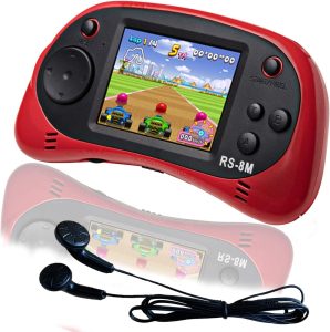 EASEGMER 16 Bit Kids Handheld Games Built-in 220 HD Video Games, 2.5 Inch Portable Game Player with Headphones – Best Travel Electronic Toys Gifts for Toddlers Age 3-10 Years Old Children (Blue)