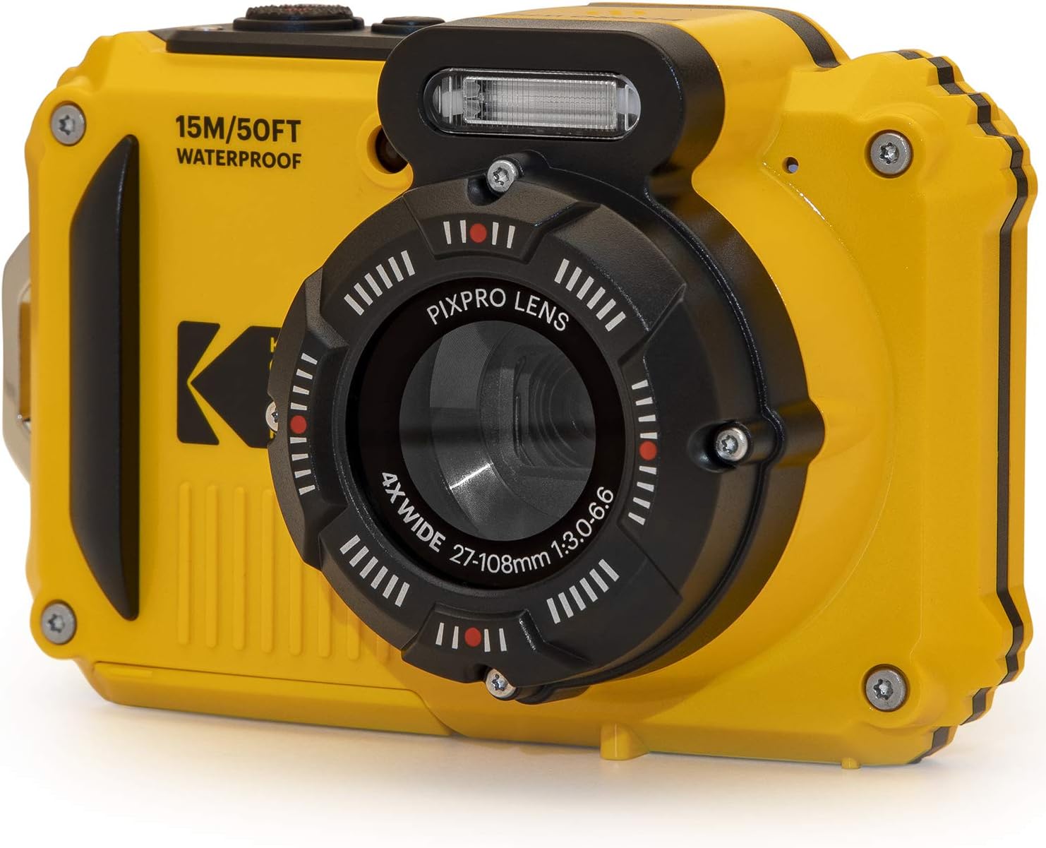 KODAK PIXPRO WPZ2 Rugged Waterproof Shockproof Dustproof WiFi Digital Camera 16MP 4X Optical Zoom 1080P Full HD Video Vlogging Camera 2.7