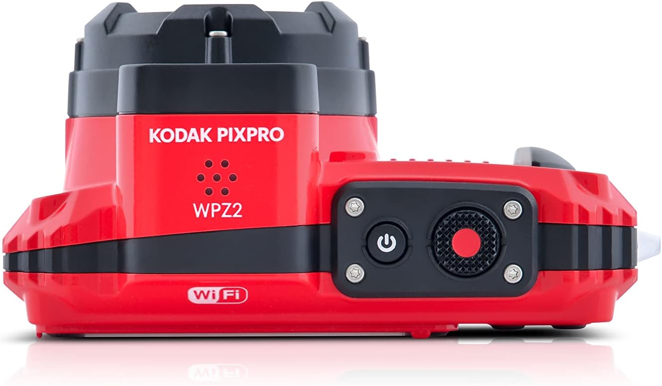 KODAK PIXPRO WPZ2 Rugged Waterproof Shockproof Dustproof WiFi Digital Camera 16MP 4X Optical Zoom 1080P Full HD Video Vlogging Camera 2.7