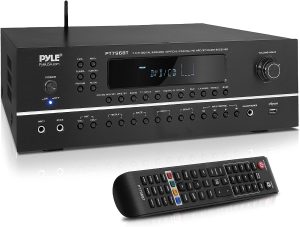 Pyle 7.1-Channel Hi-Fi Bluetooth Stereo Amplifier – 2000 Watt AV Home Theater Speaker Subwoofer Surround Sound Receiver w/ Radio, USB, RCA, HDMI, MIC IN, Supports 4K UHD TV, 3D, Blu-Ray – PT796BT
