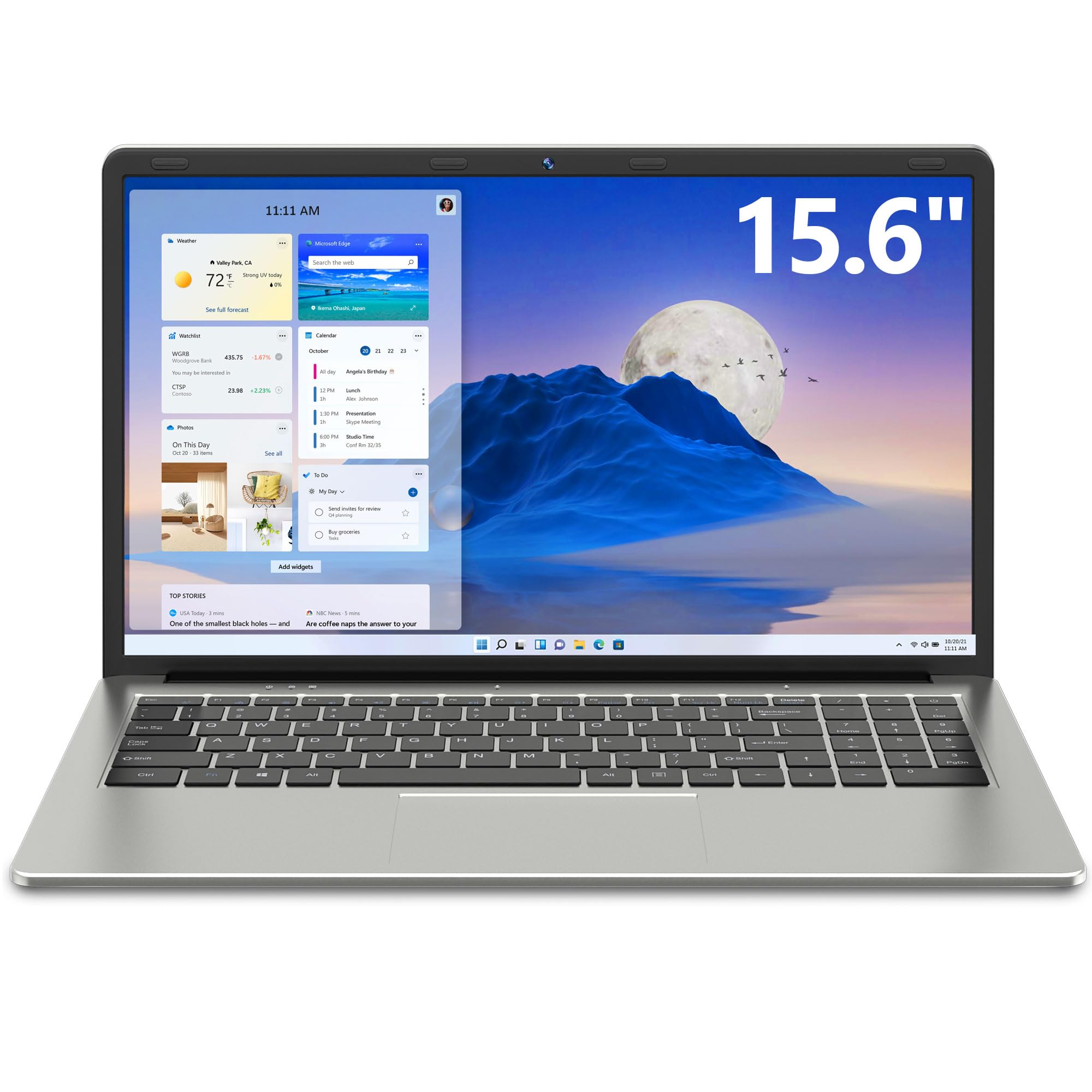 SGIN Laptop 15.6 inch IPS FHD Display, 12GB DDR4 512GB SSD Laptops Computer, Intel Celeron N5095 Quad Core Processor, 1920 * 1080, Dual Band WiFi, Bluetooth 4.2, Mini HDMI, 512GB TF Card Expansion