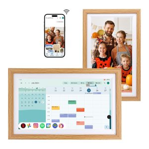 Changing Smart Display F10s|Touchscreen 32GB Storage丨Google Calendar&HomeHub&Assistant丨Smart TV丨Gifts for Family丨Music Frame丨Wireless Kid Artwork Digital Picture Frame (Black Plastic, 10.1 No-Stylus)