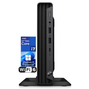 HP Pro Mini 400 G9 Mini Business Desktop Computer, 12th Intel 12-Cores i7-12700T up to 4.7GHz, 16GB DDR4 RAM, 512GB PCIe SSD, WiFi 6, Bluetooth 5.2, Type-C, Keyboard and Mouse, Windows 11 Pro, AZ-XUT