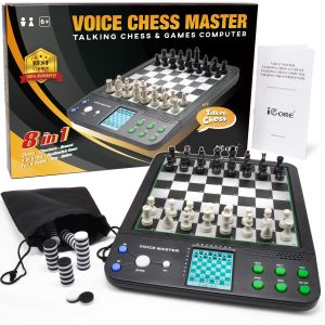 iCore Electronic Chess Set – Teach and Play with The Smart Chess Computer Game Board – Ideal for Beginners and Improving Players