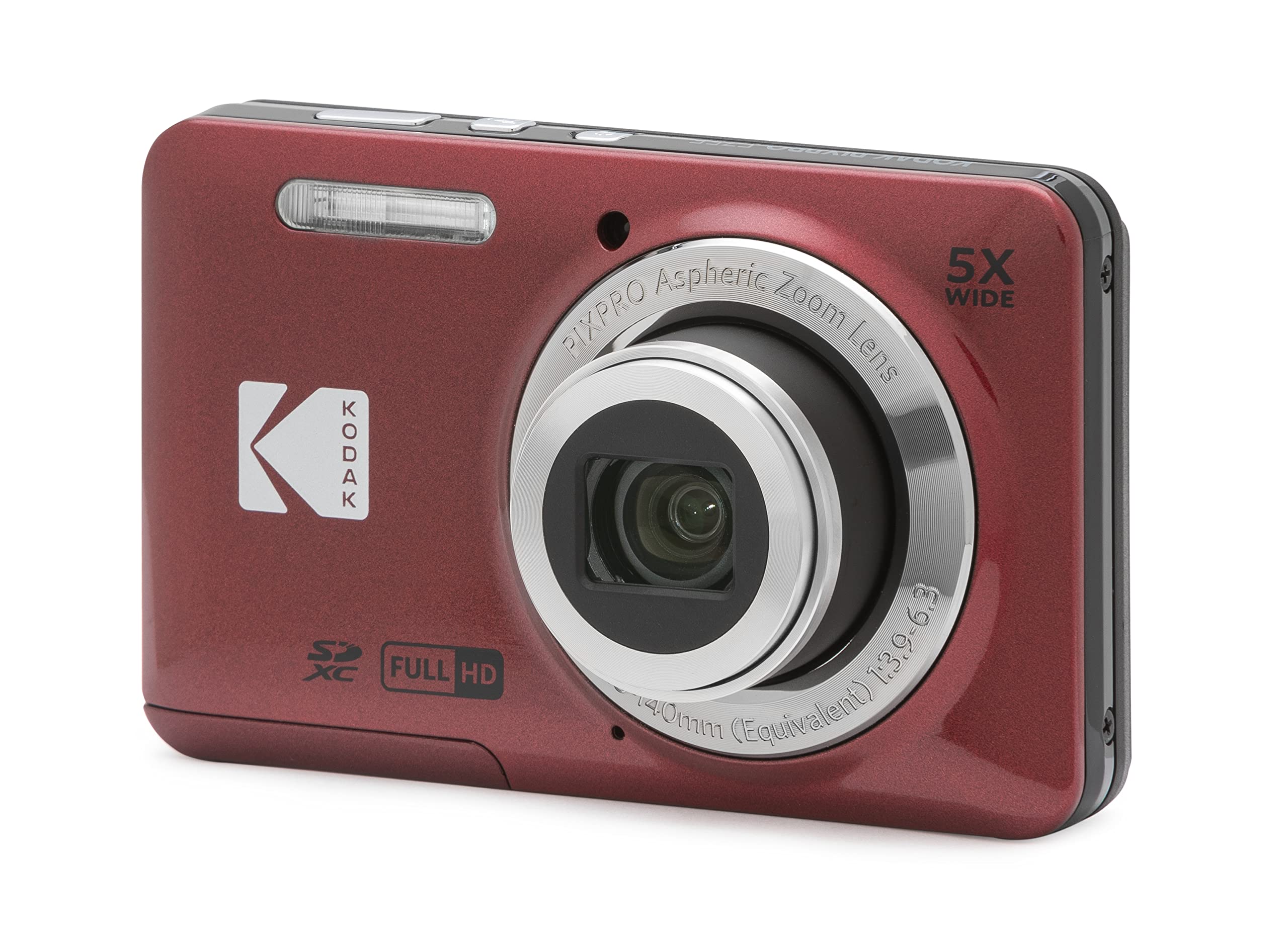 KODAK PIXPRO FZ55-BL 16MP Digital Camera 5X Optical Zoom 28mm Wide Angle 1080P Full HD Video 2.7