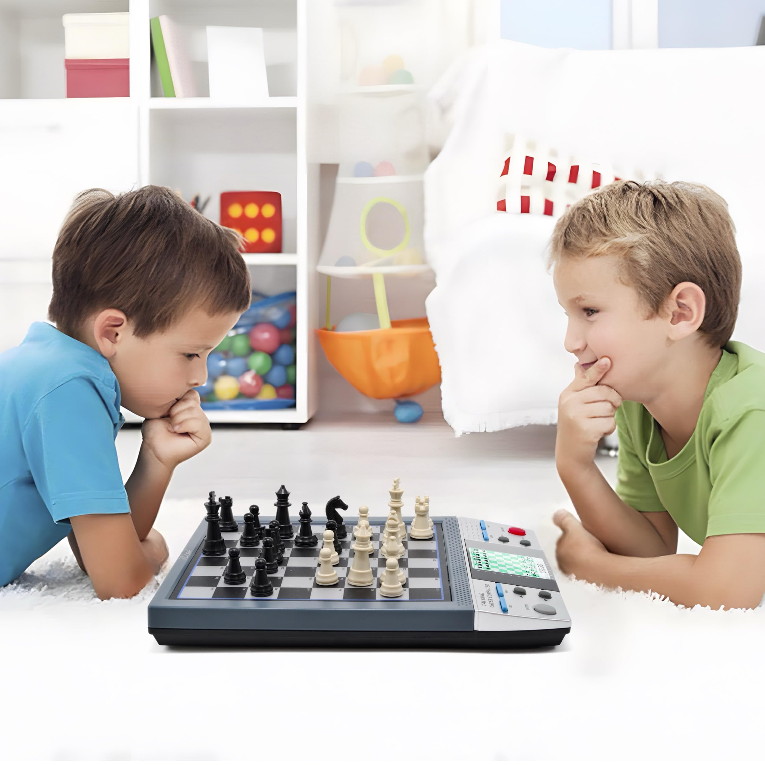 iCore Electronic Chess Set - Talking Chess Computer Set, Board Game, Beginner Chess Sets with Learning Tactics Modes, Computer Chess for Kids & Adults