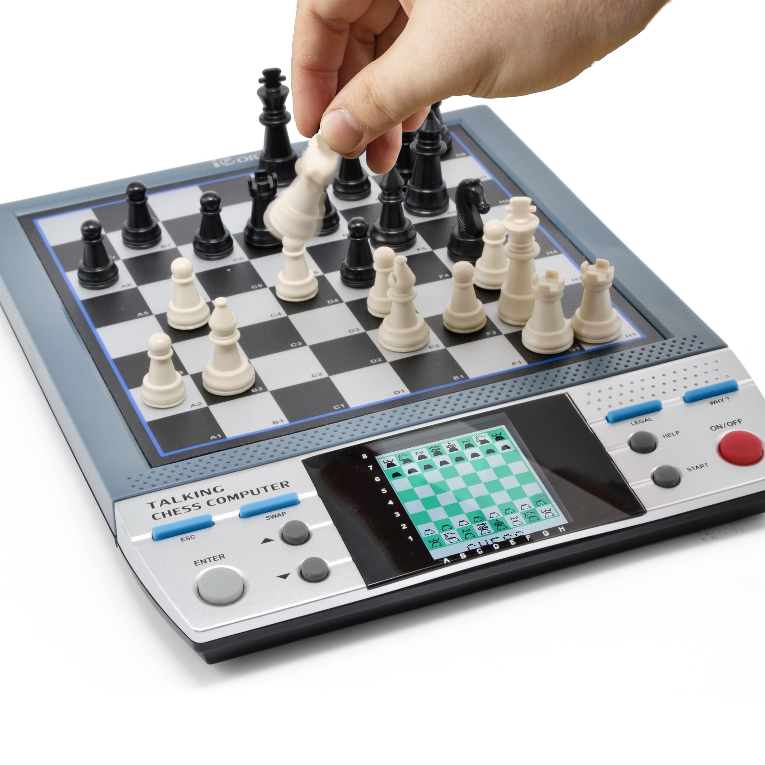 iCore Electronic Chess Set - Talking Chess Computer Set, Board Game, Beginner Chess Sets with Learning Tactics Modes, Computer Chess for Kids & Adults