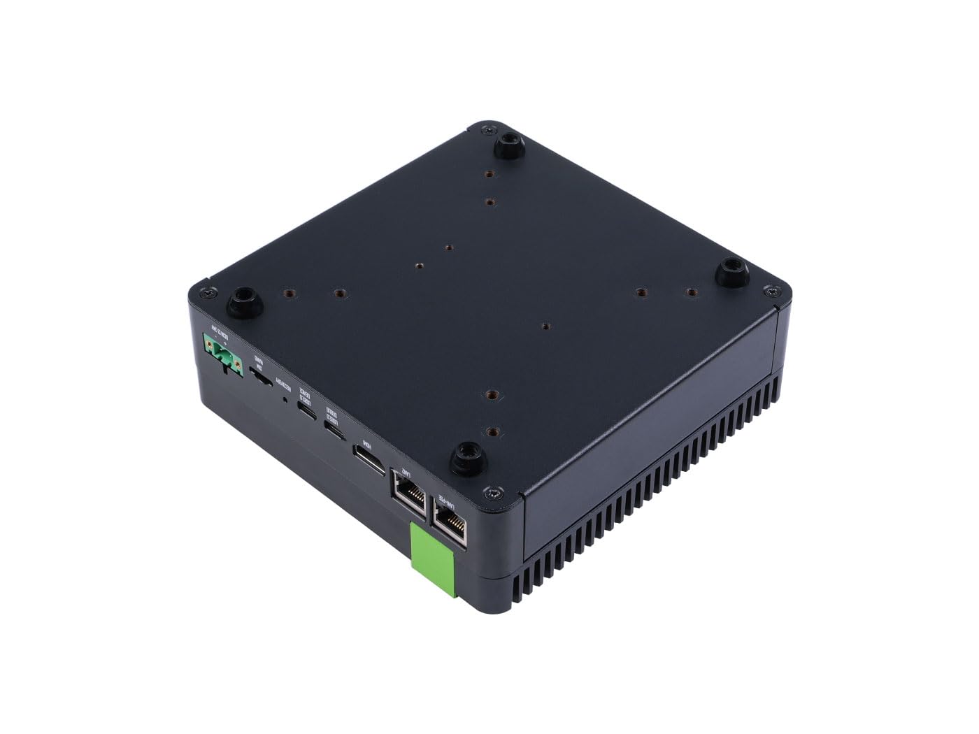 seeed studio reComputer Industrial J4012- Fanless Edge AI Device with Jetson Orin NX 16GB, 4xUSB 3.2, M.2 Key E & Key M Slot, Pre-Installed Jetpack System with NVIDIA Jetpack on 128GB NVMe SSD