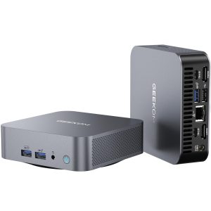 GEEKOM Mini PC GT13 Pro – 13th Gen Intel i7-13620H Mini Computers(10 C/16T Up to 4.9GHz) 32GB DDR4/1TB PCIe Gen 4 SSD Windows 11 Pro Support Wi-Fi 6E/Bluetooth 5.2/USB 4.0/2.5G LAN/8K/Quad Displays