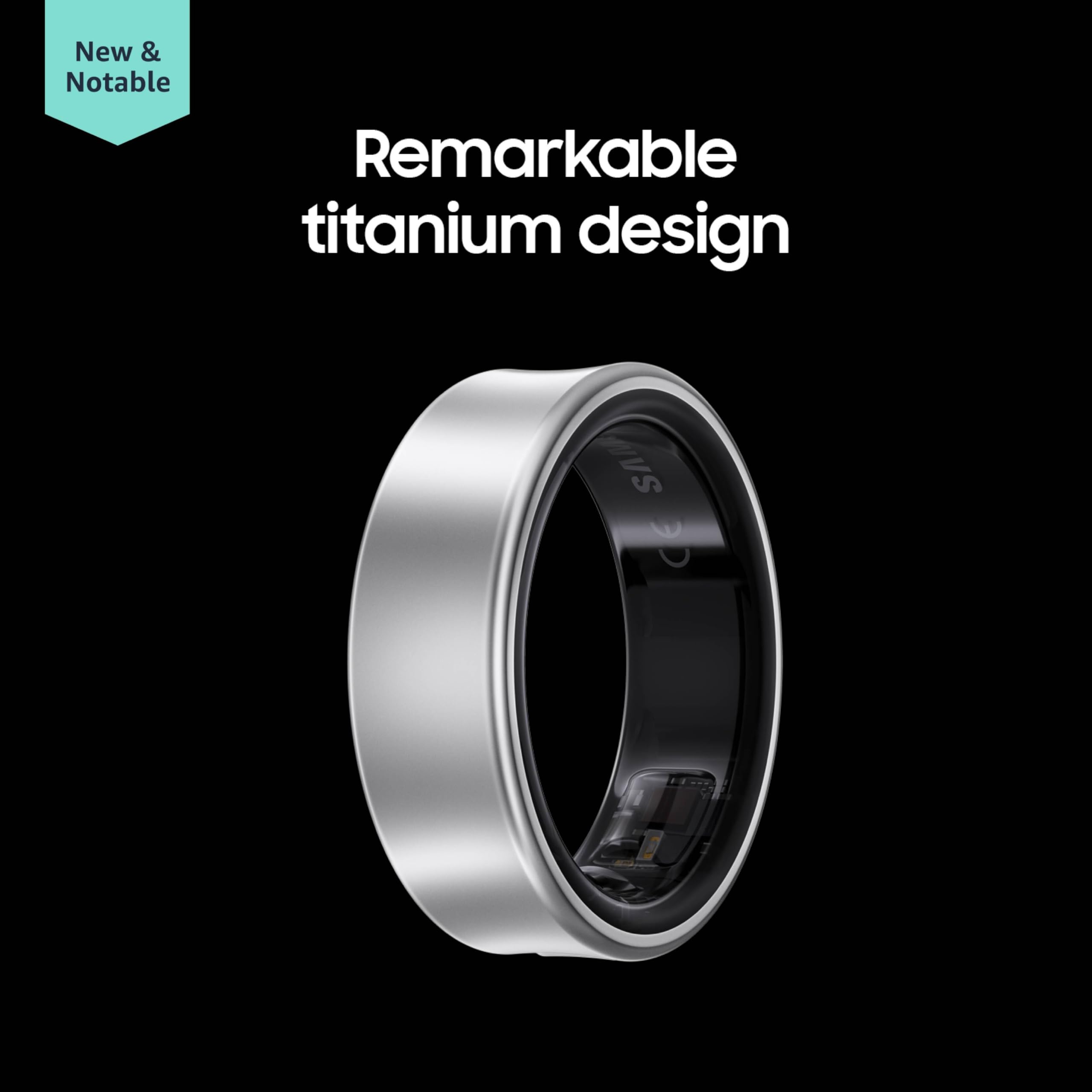 Samsung Galaxy Ring, AI Smart Ring, Size First w/Sizing Kit, No App Subscription, Fitness Monitor, Sleep Tracker, Up to 7-Day Battery, Size 12, Titanium Silver [US Version, 1Yr Manufacturer Warranty]