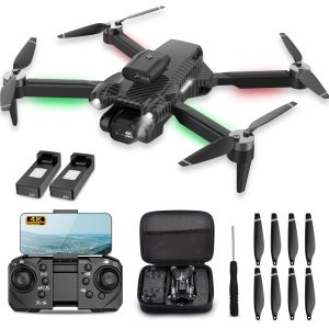 4k Drone for Kids,360 Flips,Headless Mode,Emergency Stop,Carrying Case,One Key Start,2 Batteries-Wireless Toys for Boys and Girls