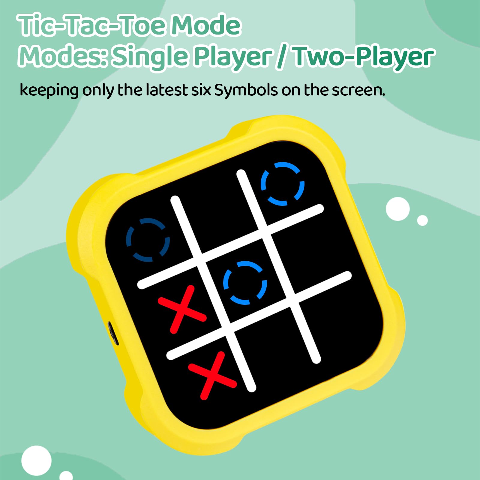 Electronic Tic Tac Toe Game - Electronic Puzzles Portable Handheld Games, 3-in-1 Tic Tac Toe Bolt Game Travel Tic Tac Toys for Educational Memory Growth, Infinite Tic-Tac-Toe Board Games for Ages 3+