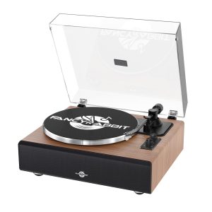 FancyRabbit Vinyl Record Player with Speakers,High Fidelity Turntables for Vinyl Records with Magnetic Cartridge AT-3600L,Bluetooth Playback Built-in Phono Preamp,Belt Drive 2-Speed