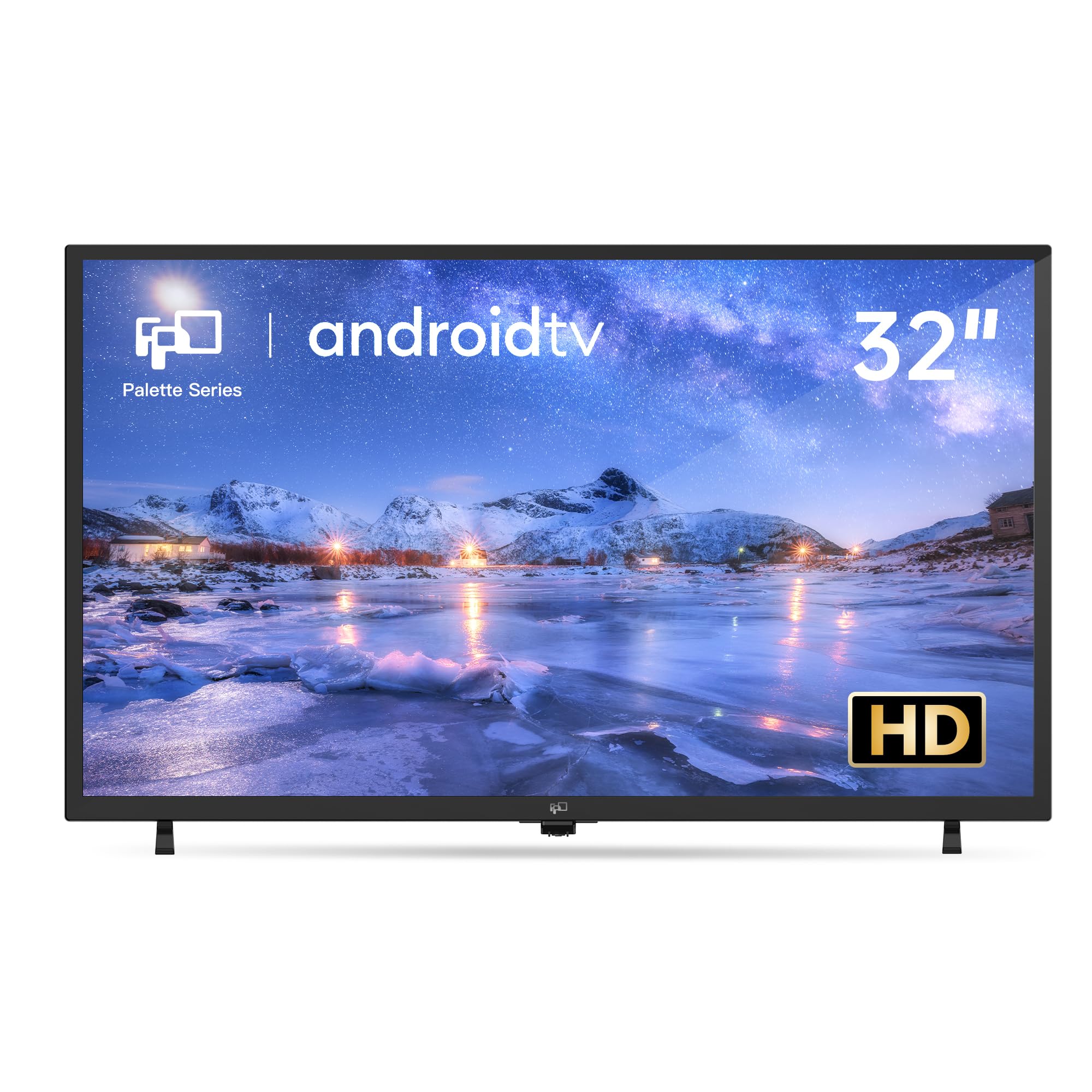 FPD 32 Inch Smart TV 720p HD Flat Screen Television (P-Series) with Google Play, Small LED Tvs for Living Room, Google Cast Built-in, Thin Streaming Live Android TV with WiFi, Bluetooth (2025 Model)