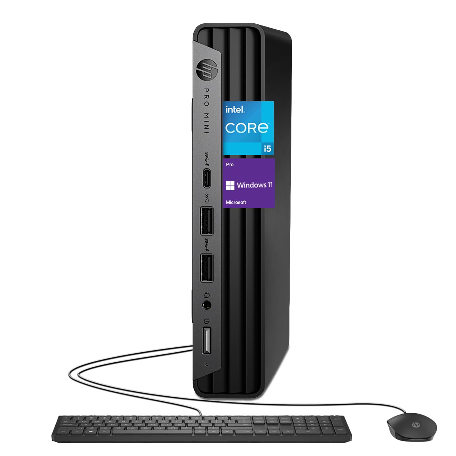 HP ProDesk 400 G9 Mini Business Desktop, 13th Gen Intel 14-Core i5-13500T (Beat i7-12700), 32GB RAM, 1TB PCIe SSD, Wi-Fi 6, HDMI, DP, Support 3-Monitor 4K, Wired Keyboard and Mouse, Windows 11 Pro