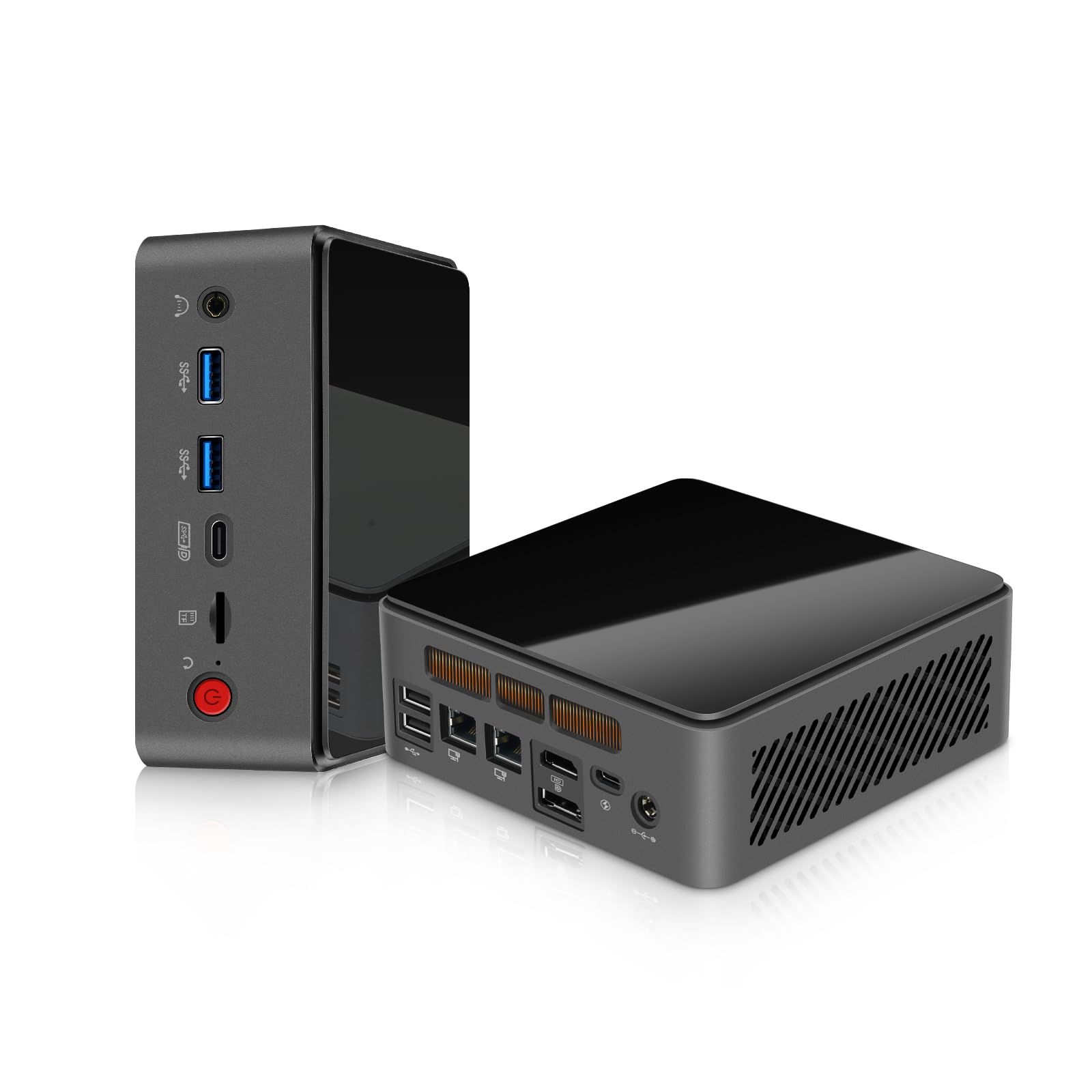 LIMYEE Mini PC Intel i5 12450H(8C/12T, up to 4.4GHz), 16GB DDR4 512GB SSD, Quad Display 4k, WiFi6/BT5.2/Dual Gigabit LAN,RTL8111H x2,USB 3.2+USB 2.0 x2,Mini Desktop Computer