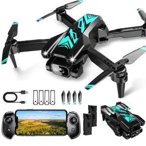 Mini Drone with Camera – Foldable Drone for beginners with 1080P FPV Camera, Upgrade Altitude Hold, Gestures Selfie, Waypoint Fly, Headless Mode, 3D Flip, One Key Start, 3 Speed Mode, 2 Batteries