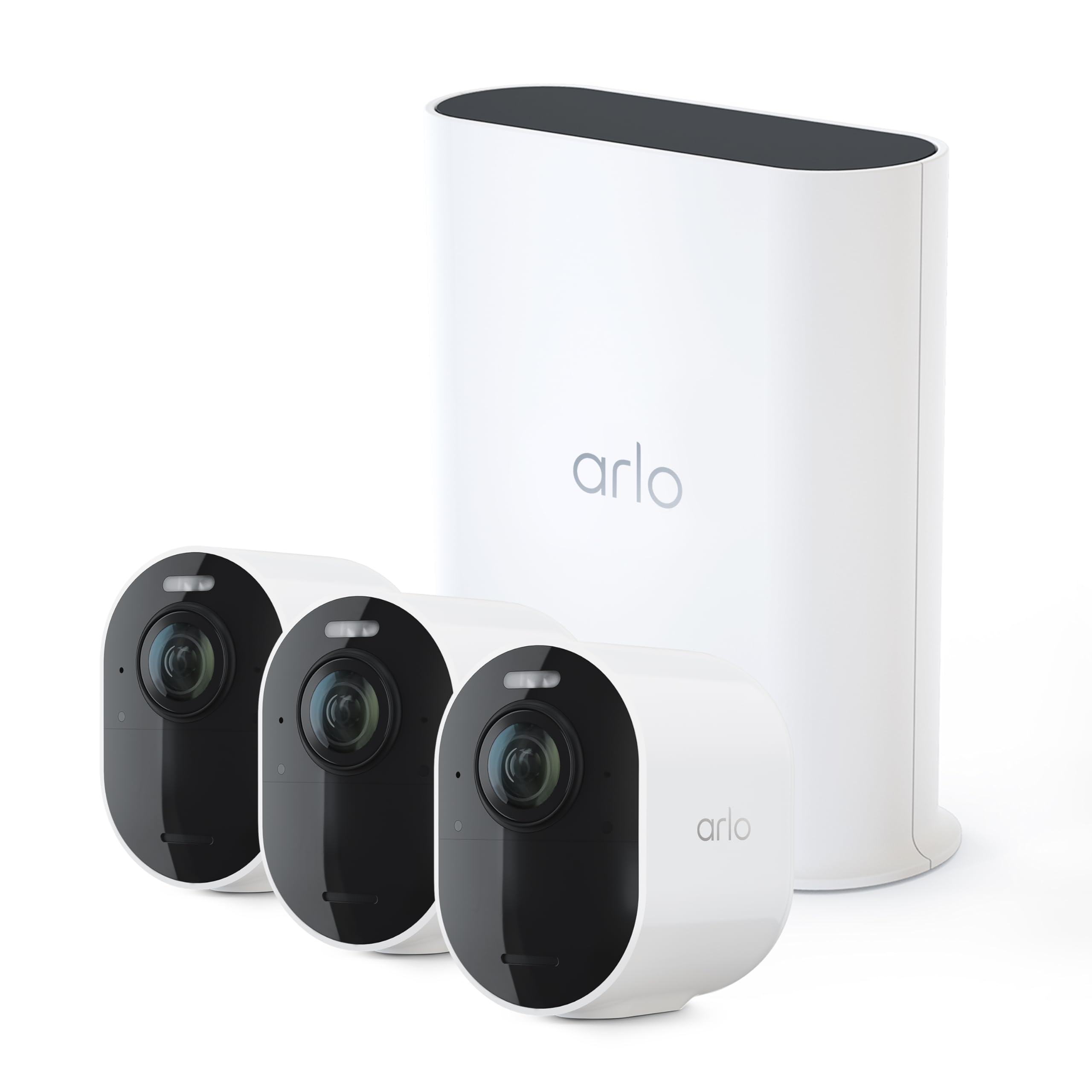 Arlo Ultra 2 Spotlight Camera 4K HDR (2 Cameras, SmartHub Included & Required) | Wireless Home Security Camera | Color Night Vision, Motion Sensor, 180º View, 2-Way Audio, Black