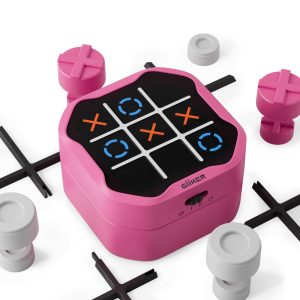 GiiKER Tic Tac Toe Bolt Game, Original 3-in-1 Handheld Puzzle Game Console, Portable Travel Games for Car Ride, Board Games for Kids and Adults, Birthday Gifts for Ages 3+