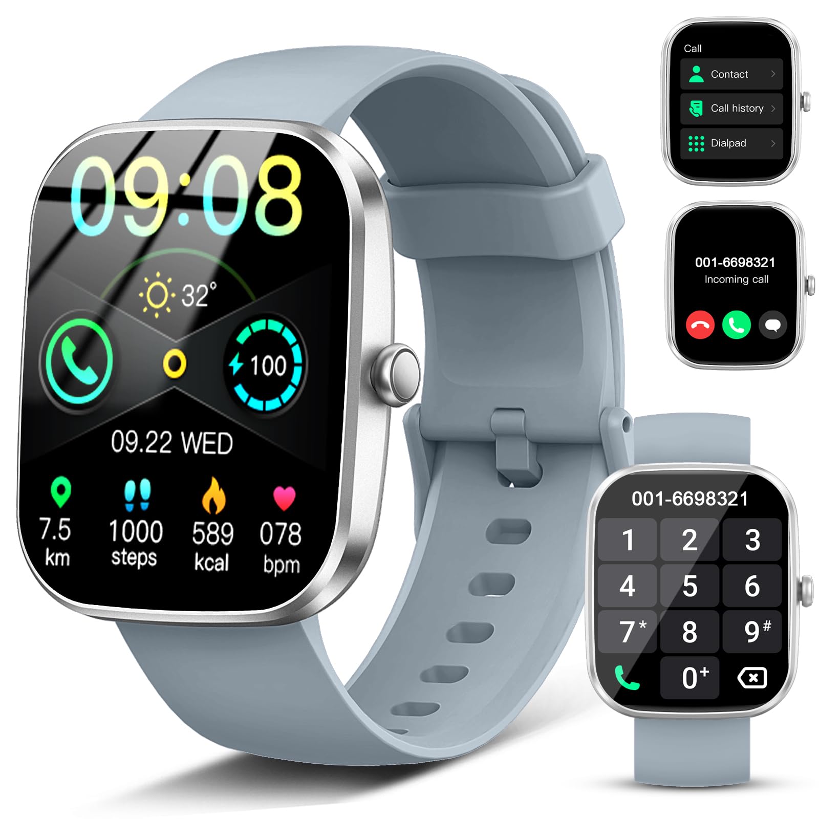 Smart Watch(Answer/Make Call), 1.91