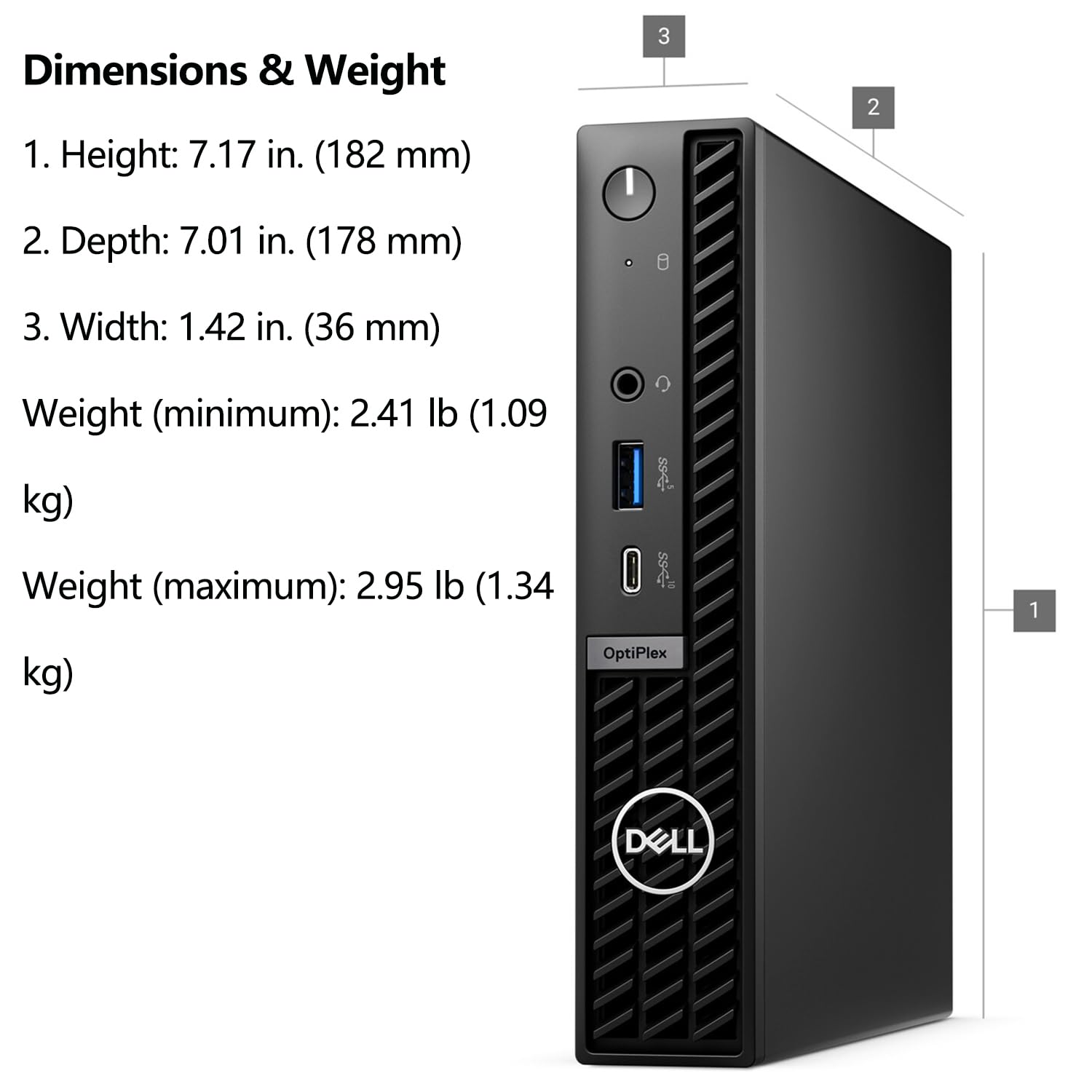 Dell OptiPlex 7020 MFF 7000 Micro Form Factor Mini Business Desktop Computer, 14th Gen Intel 20-Core i7-14700T up to 5.2GHz, 16GB DDR5 RAM, 512GB PCIe SSD, WiFi 6E, 2 DisplayPort, HDMI, Windows 11 Pro