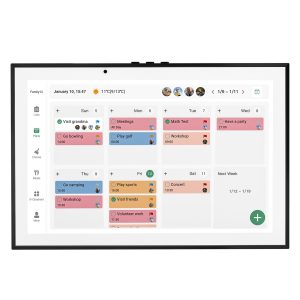 IMLIFE 10.1 inches Wifi Smart Touchscreen Digital Calendar with Touchtime App Syncing with Multiple Phones in Two – way, for Chore Chart, Daily Meal Plan, Interactive Display for Family Schedules and Cloud Photo