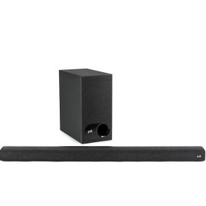 Polk Audio Signa S2 Sound Bar & Wireless Subwoofer – Exclusive VoiceAdjust Technology, Ultra-Slim Design, Works with 4K & HD TVs, HDMI & Optical, Bluetooth, Wireless Streaming